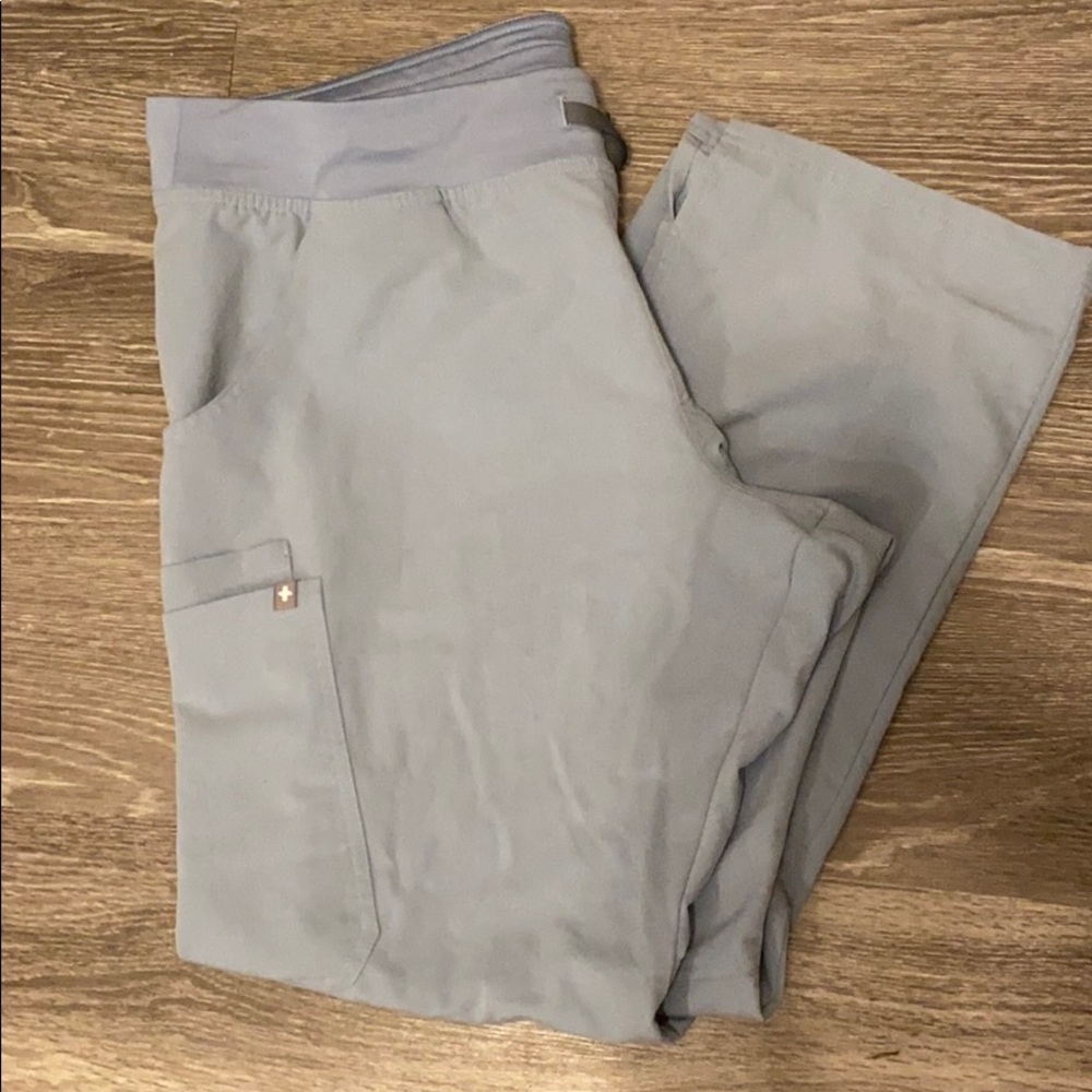 Figs scrub pants dusty blue